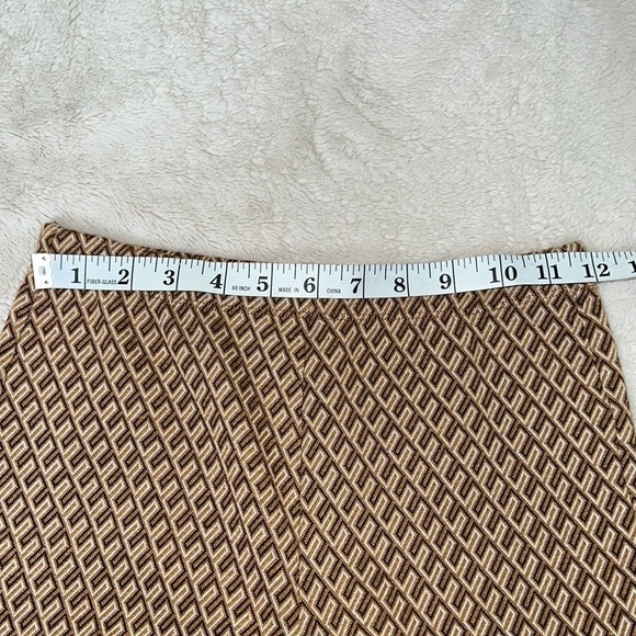 Elodie Flare Brown Geo Print Knit Leggings Pants - Size X Small, NWT - Picture 7 of 12
